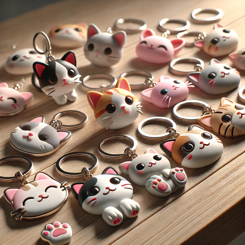 cat keychain